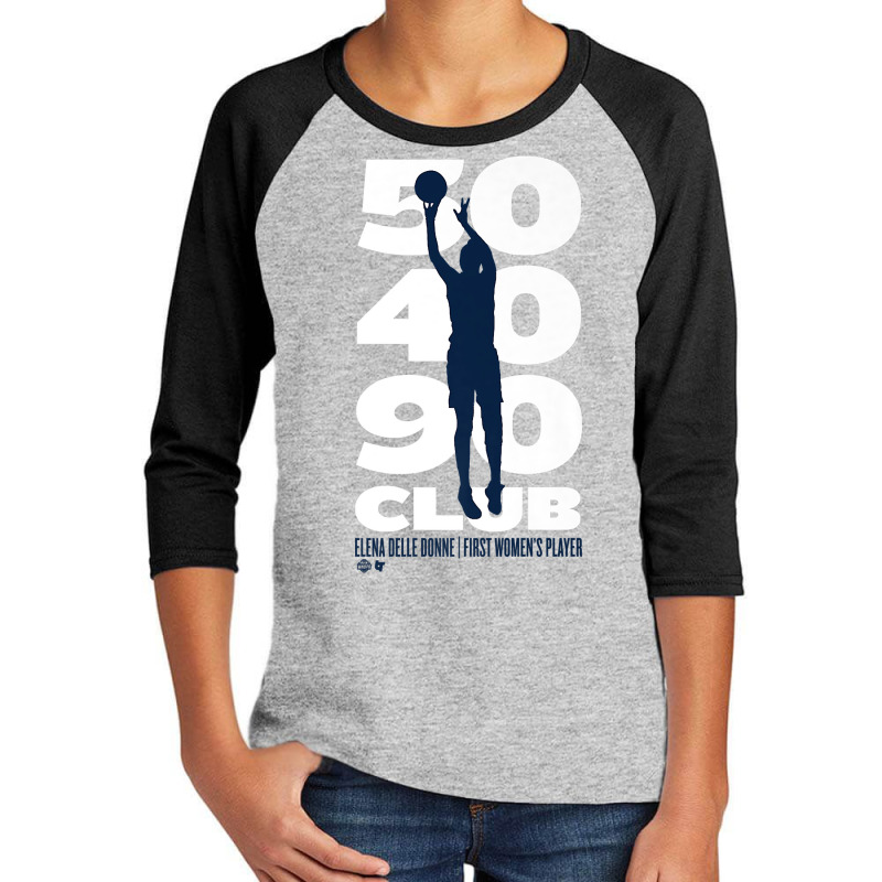 Officially Licensed Elena Delle Donne   50 40 90 C Youth 3/4 Sleeve | Artistshot