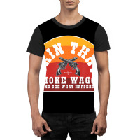 Skin That Smoke Wagon Retro Desert Sunset Western Graphic T-shirt | Artistshot