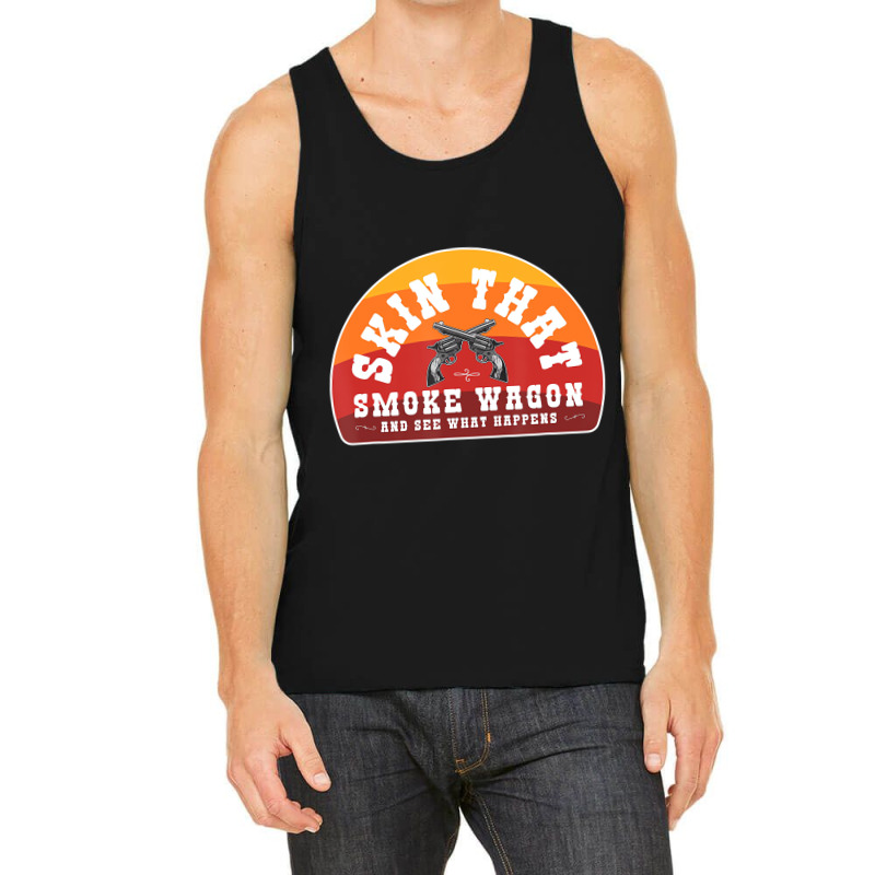 Skin That Smoke Wagon Retro Desert Sunset Western Tank Top | Artistshot