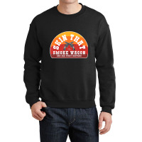 Skin That Smoke Wagon Retro Desert Sunset Western Crewneck Sweatshirt | Artistshot