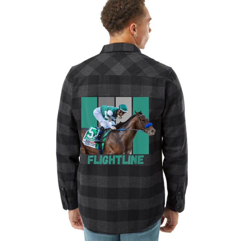 Flightline Horse Racing Thoroughbred Del Mar Santa Flannel Shirt by chomibe | Artistshot