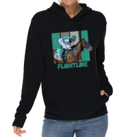 Flightline Horse Racing Thoroughbred Del Mar Santa Lightweight Hoodie | Artistshot