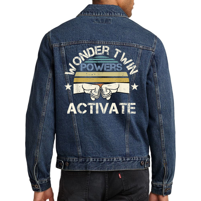 Wonder Twin Power Activated Design, Sibling Design Men Denim Jacket | Artistshot