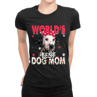 Womens Worlds Best Dalmatian Dog Mom Funny Mothers Ladies Fitted T-shirt | Artistshot