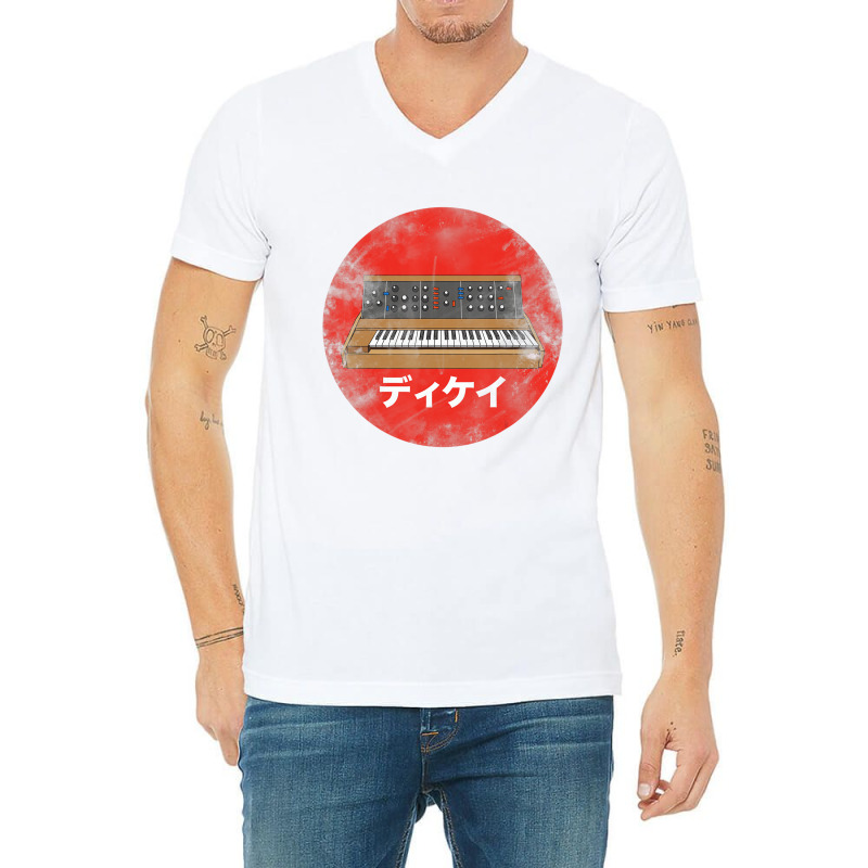 Vintage Synthesizer Japanese Analog Vintage Retro V-neck Tee | Artistshot