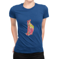 Shepherd Mix Dog On Hind Legs Ladies Fitted T-shirt | Artistshot