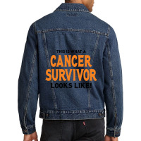 This Is What A Skin Survivor Looks Like Men Denim Jacket | Artistshot