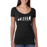 Lacrosse Players Throw Cue Ball Lax Crossstick (18 Women's Triblend Scoop T-shirt | Artistshot