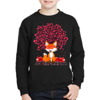 Fox Animal Lover Funny Fox Valentine's Day T Shirt Youth Sweatshirt | Artistshot