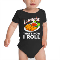 Cool Lumpia For Men Women Filipino Spring Rolls As Baby Bodysuit | Artistshot