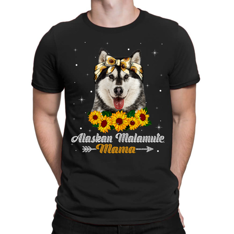 Womens Cute Alaskan Malamute Mama Dog Mom Dog Love T-shirt | Artistshot