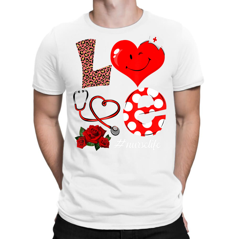 Love Heart Stethoscope Nurse Life Valentine Day 20 T-shirt | Artistshot