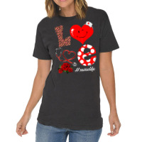 Love Heart Stethoscope Nurse Life Valentine Day 20 Vintage T-shirt | Artistshot