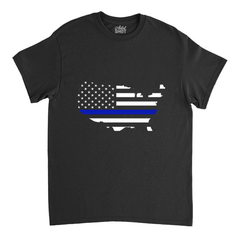 Thin Blue Line Flag Classic T-shirt | Artistshot