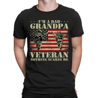 Proud Army Dad Grandpa Gifts With American Flag Ve T-shirt | Artistshot