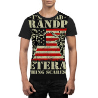 Proud Army Dad Grandpa Gifts With American Flag Ve Graphic T-shirt | Artistshot