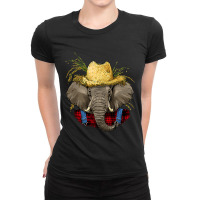 Elephant Farmer Farming Agriculture Rancher Wildli Ladies Fitted T-shirt | Artistshot