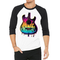 Guitar Graphic Music Lover   Acoustic Guitar Playe 3/4 Sleeve Shirt | Artistshot