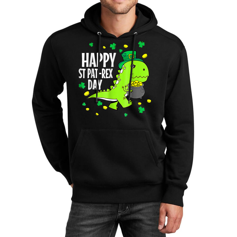 Happy St Pat Trex Day Dino St Patricks Day Toddler Unisex Hoodie | Artistshot