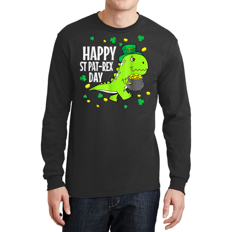 Happy St Pat Trex Day Dino St Patricks Day Toddler Long Sleeve Shirts | Artistshot