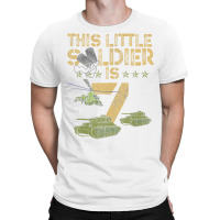 7 Year Old Soldier Birthday Boy 7th Birthday Kids T-shirt | Artistshot