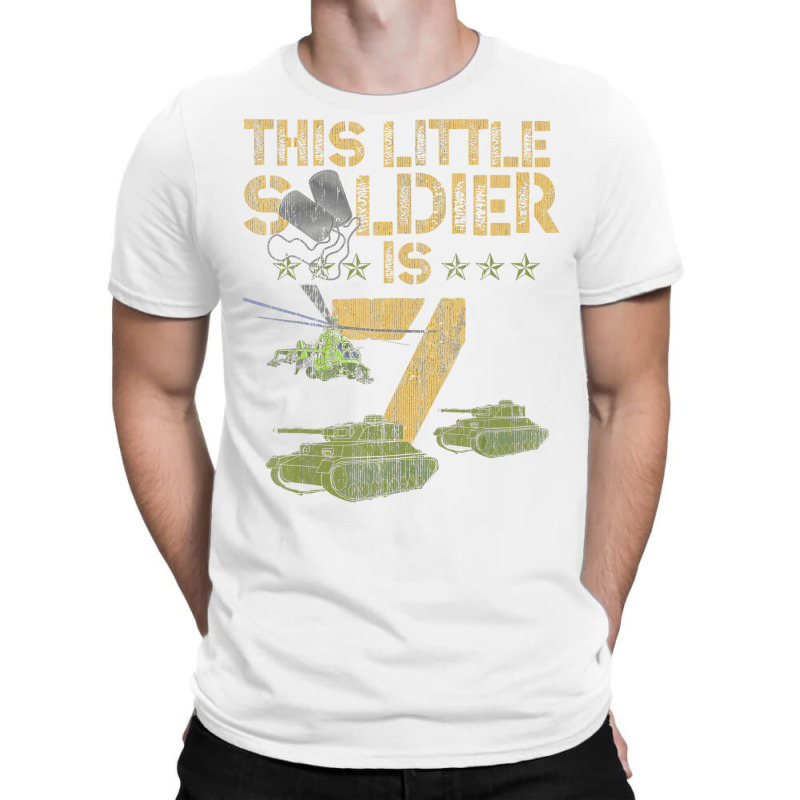 7 Year Old Soldier Birthday Boy 7th Birthday Kids T-shirt | Artistshot