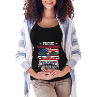 Proud Granddaughter Of A Us Air Force Veteran Mili Maternity Scoop Neck T-shirt | Artistshot