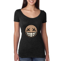 Smile Face Emotion Women's Triblend Scoop T-shirt | Artistshot