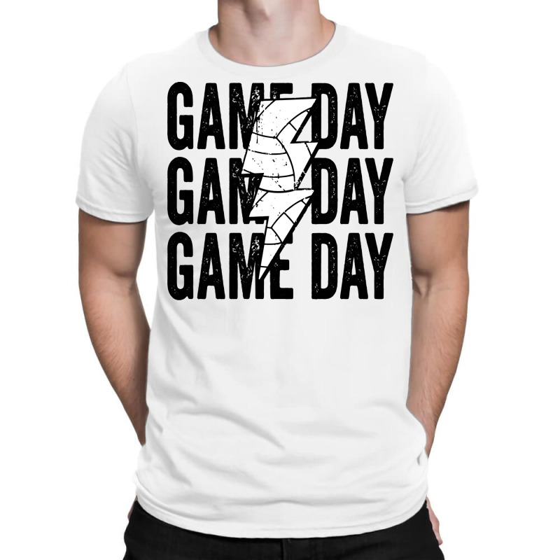 Vintage Game Day Volleyball Lightning Bolt Funny T T-shirt | Artistshot