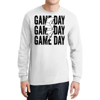 Vintage Game Day Volleyball Lightning Bolt Funny T Long Sleeve Shirts | Artistshot