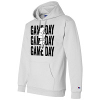 Vintage Game Day Volleyball Lightning Bolt Funny T Champion Hoodie | Artistshot