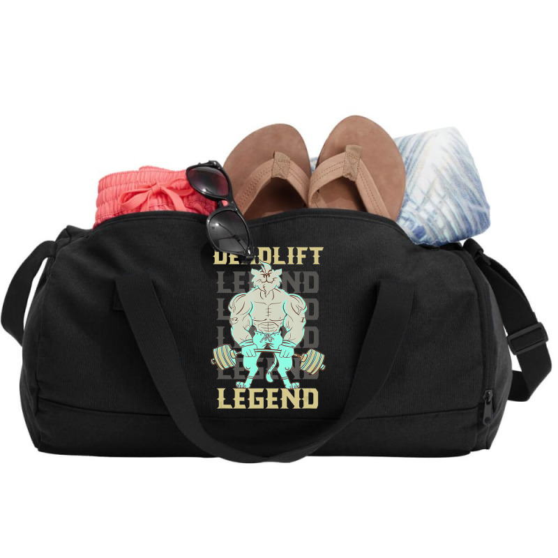 Deadlift Legend Powerlifter Gym Workout Funny Quot Duffel Bag By