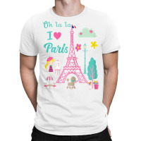 Oh La La I Love Paris Eiffel Tower French Traditio T-shirt | Artistshot