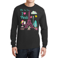 Oh La La I Love Paris Eiffel Tower French Traditio Long Sleeve Shirts | Artistshot