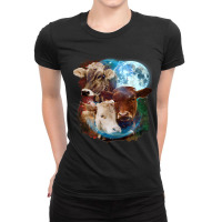 3 Moon Cow Funny Livestock Cattle Animal Lovers Ar Ladies Fitted T-shirt | Artistshot