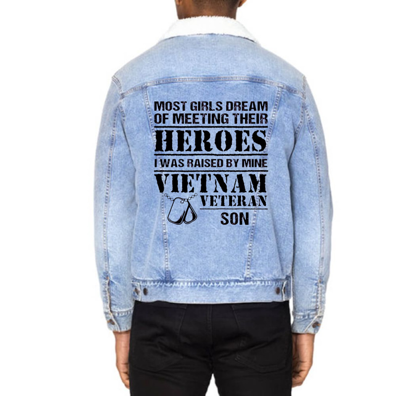 Vietnam Veteran Son Unisex Sherpa-lined Denim Jacket | Artistshot