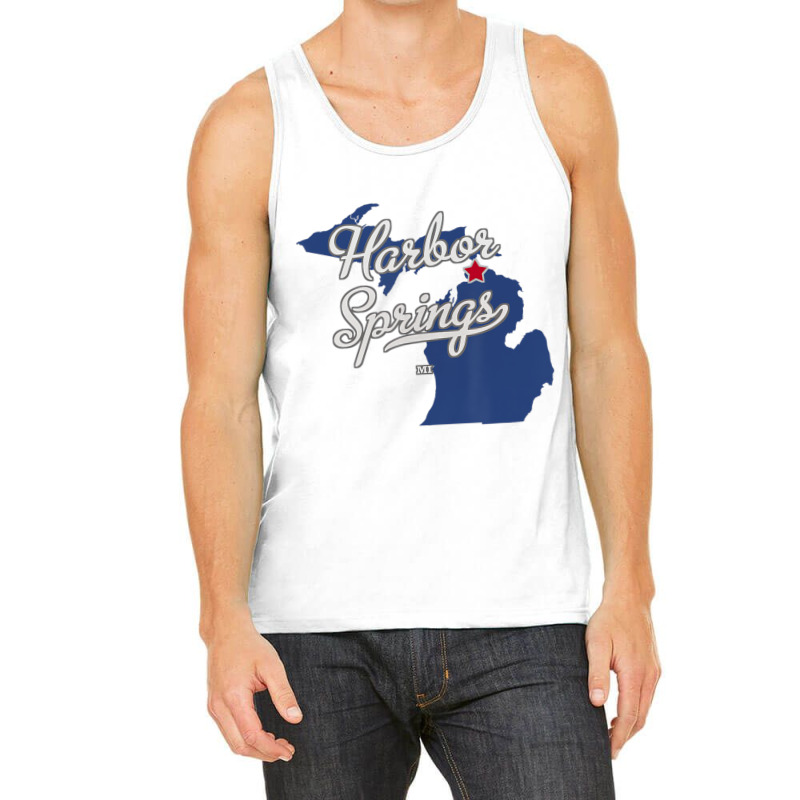 Harbor Springs Michigan Mi Map T Shirt Tank Top | Artistshot