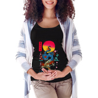 Japanese Tokyo Dragon Asian Retro 80’s Style 2 Maternity Scoop Neck T-shirt | Artistshot