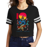 Japanese Tokyo Dragon Asian Retro 80’s Style 2 Scorecard Crop Tee | Artistshot