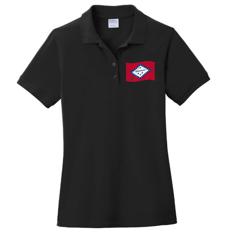 Arkansas Waving State Flag â€“Â ar Arkansan Ladies Polo Shirt by imelde | Artistshot