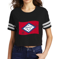 Arkansas Waving State Flag â€“Â ar Arkansan Scorecard Crop Tee | Artistshot