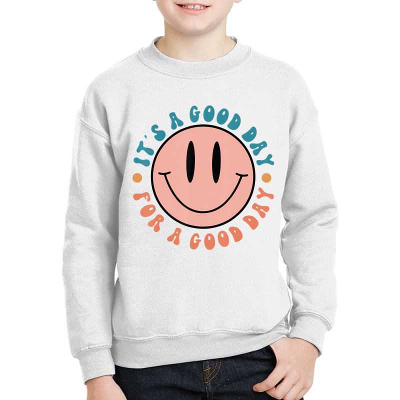 Have A Good Day Retro Tshirt   Smile Face Aestheti Youth Sweatshirt by mogakino | Artistshot