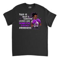 Womens Survivor Domestic Violence Awareness Purple Classic T-shirt | Artistshot