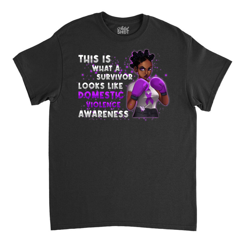 Womens Survivor Domestic Violence Awareness Purple Classic T-shirt | Artistshot