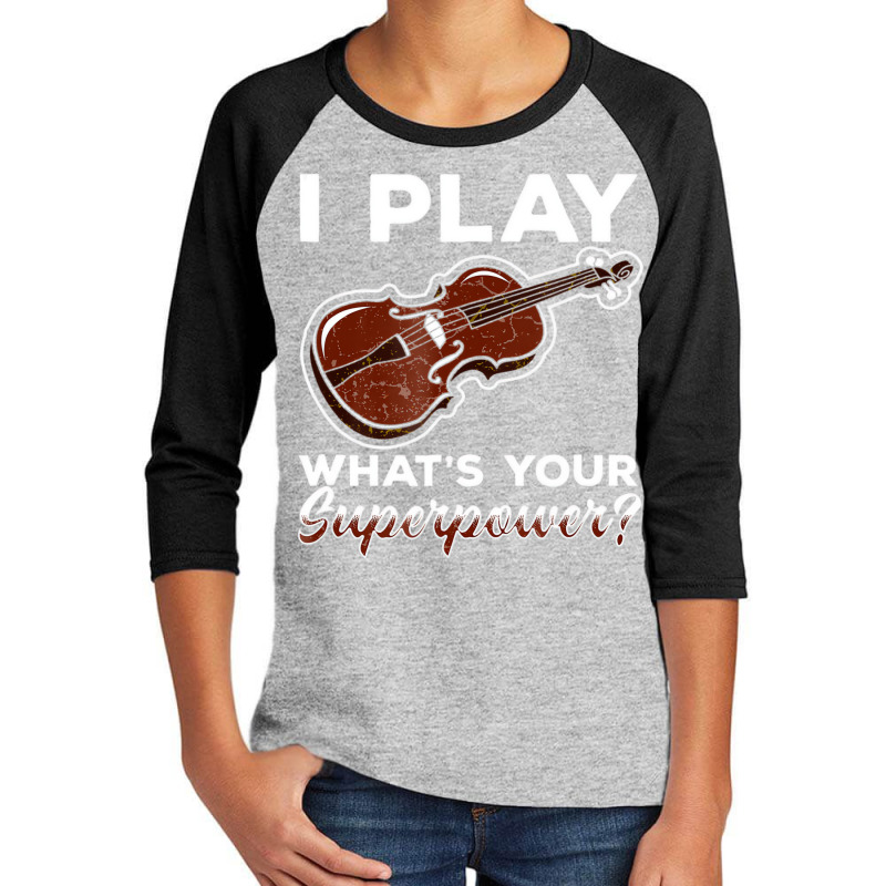 Violin T Shirt Violin Bow Strings Fiddle Funny Quo Youth 3/4 Sleeve | Artistshot