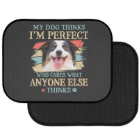 My Dog Thinks Im Perfect Aussie Dog Retro Style Rear Car Mat | Artistshot