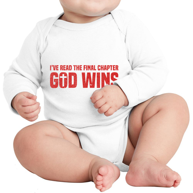 I've Read The Final Chapters God Wins, Christian A Long Sleeve Baby Bodysuit by ravand | Artistshot