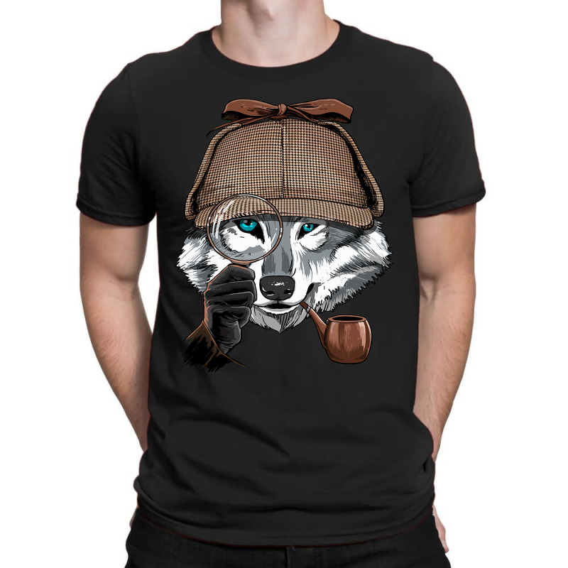 Detective Gray Wolf Spy Investigator Wildlife Wolf T-Shirt by JESSICAMARTINA | Artistshot