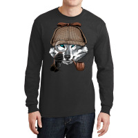 Detective Gray Wolf Spy Investigator Wildlife Wolf Long Sleeve Shirts | Artistshot