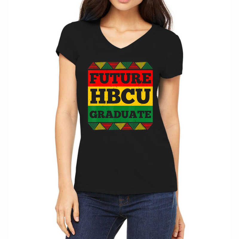 Cool Hbcu Art For Men Women Future Hbcu Grad Afric Women's V-Neck T-Shirt by karynadreck | Artistshot